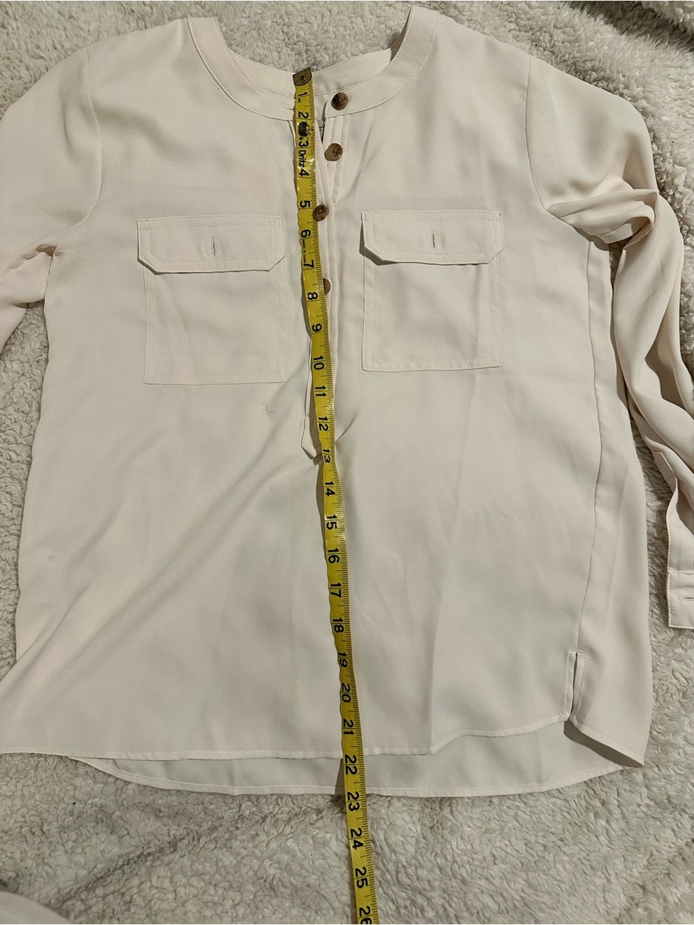 LOFT Cream and White Tops Trio - Cream, White, Navy Stripe - Picture 4 of 10